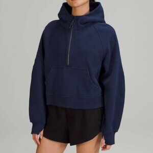 Navy Blue Lulu Scuba Halfzip